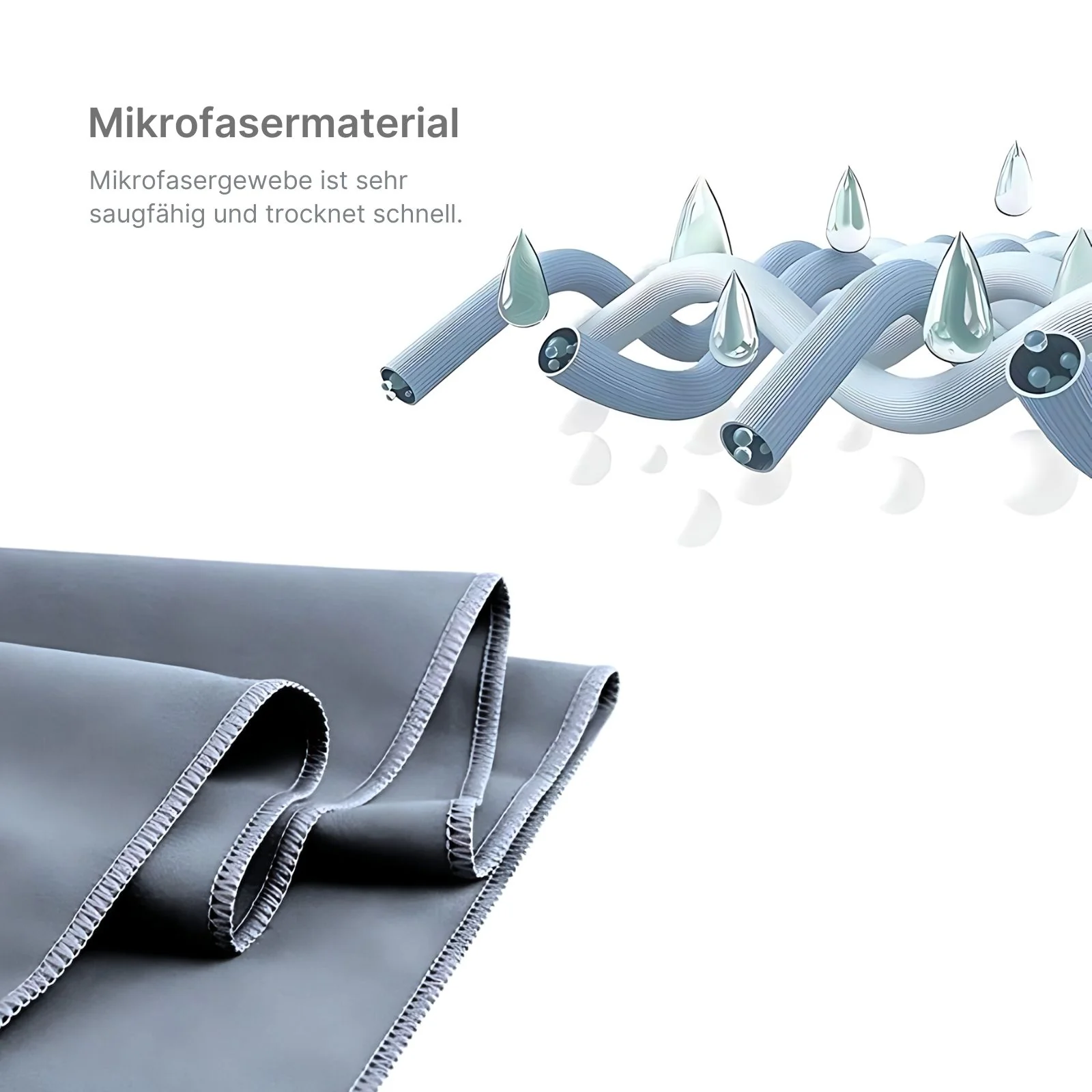 Fitnesshandtuch Mikrofaser-Sporthandtuch Badetuch Strandtuch - Image 3