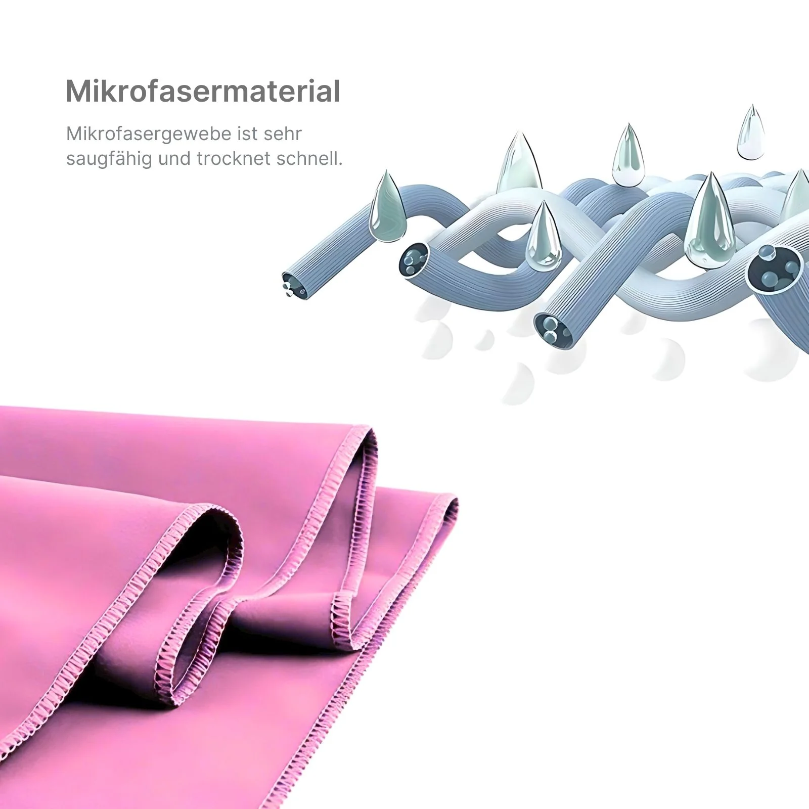 Fitnesshandtuch Strandtuch Badetuch Mikrofaser-Sporthandtuch - Image 3