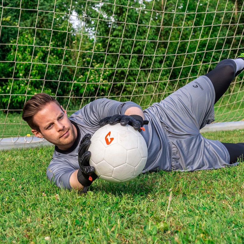 Fussballhandschuhe Fly Dark Soul Gr. 12 Schwarz Torwart Keeper Goalie Handschuhe - Image 5