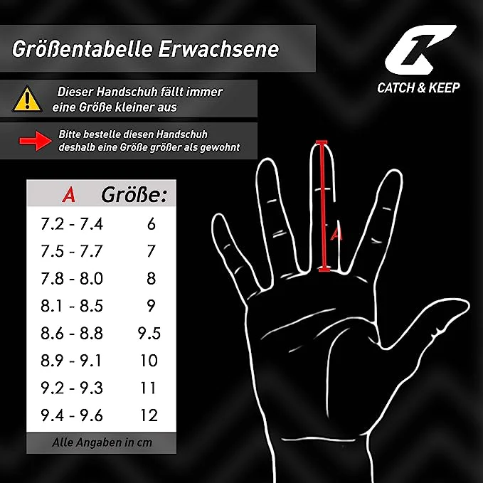 Fussballhandschuhe Fly Dark Soul Gr. 12 Schwarz Torwart Keeper Goalie Handschuhe - Image 6