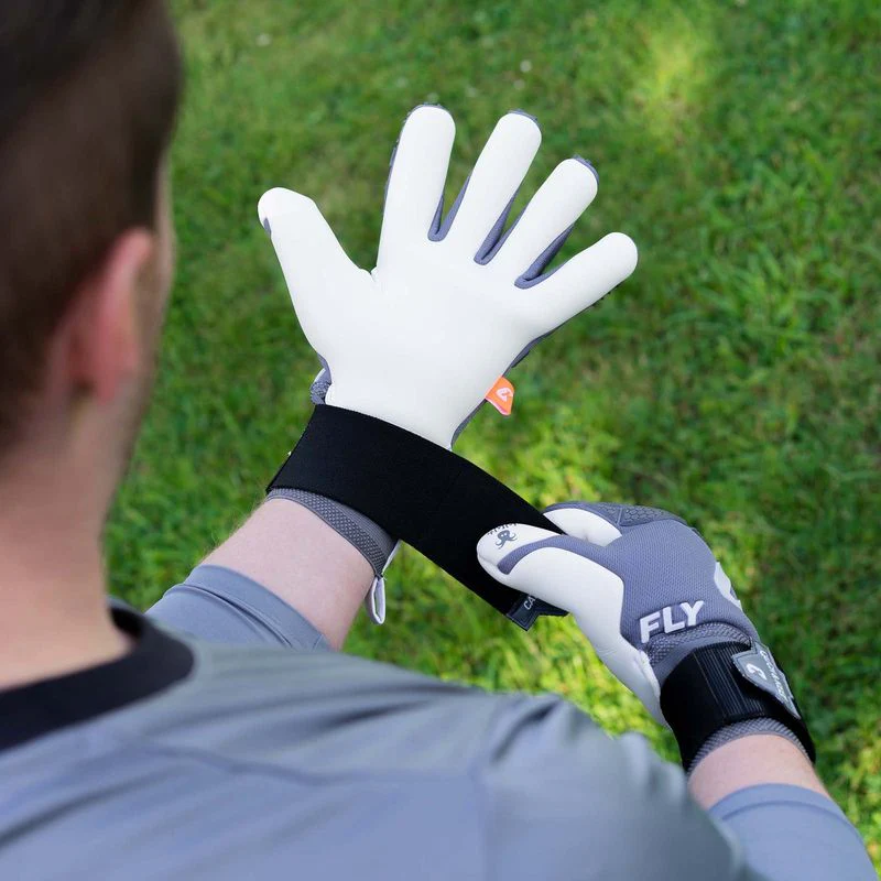Fussballhandschuhe Fly Grey Soul Gr. 10 Grau Torwart Keeper Goalie Handschuhe - Image 2