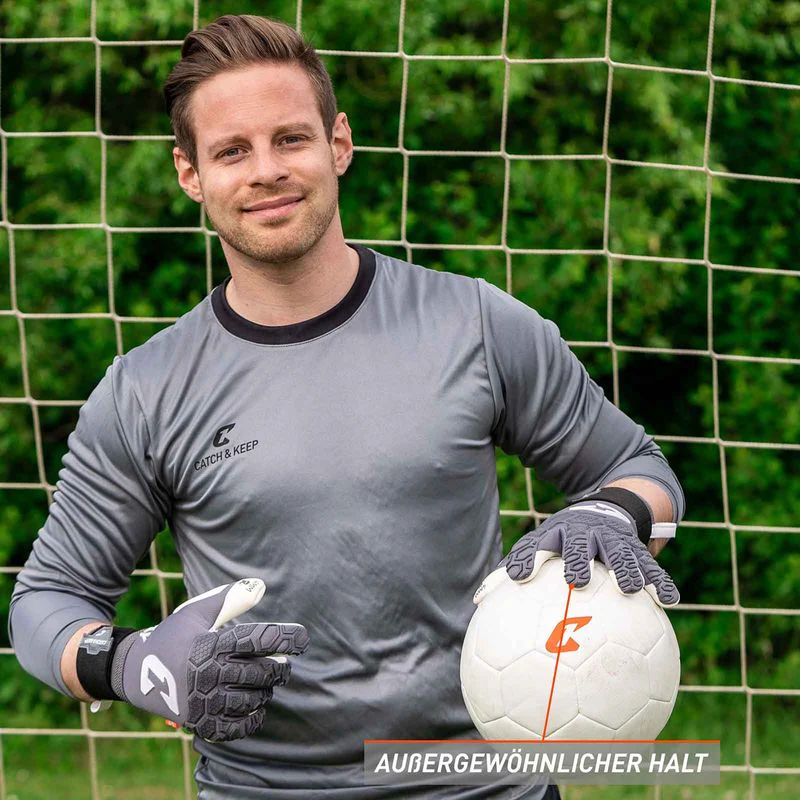 Fussballhandschuhe Fly Grey Soul Gr. 10 Grau Torwart Keeper Goalie Handschuhe - Image 3