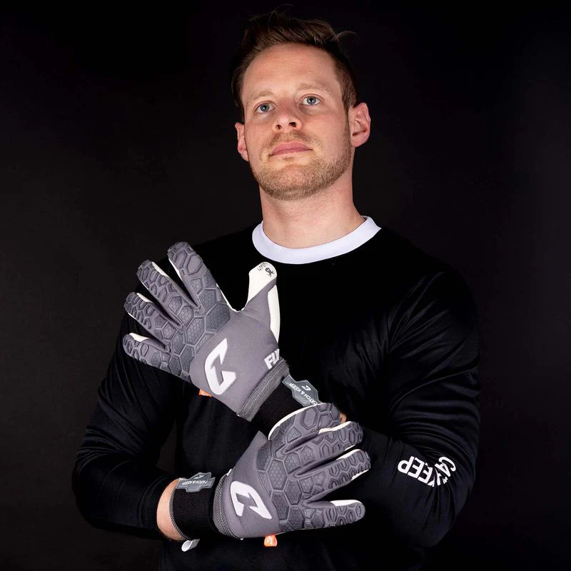 Fussballhandschuhe Fly Grey Soul Gr. 10 Grau Torwart Keeper Goalie Handschuhe - Image 5