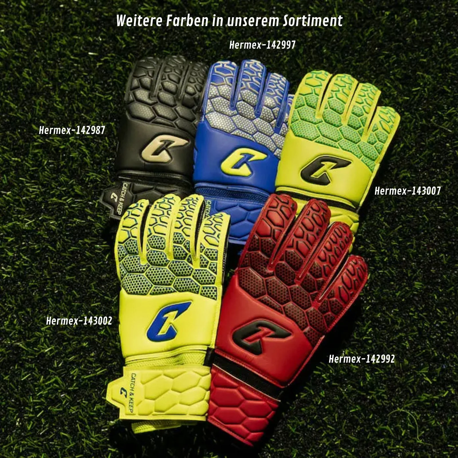 Fussballhandschuhe Fly Kids Green Soul Gr. 7 Torwart Goalie Handschuhe - Image 8