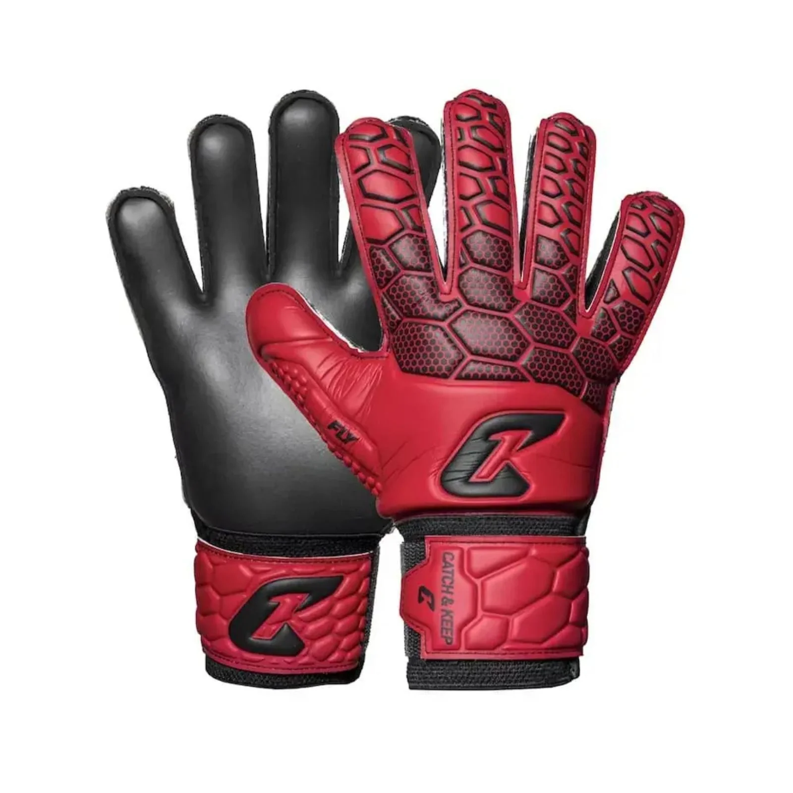 Fussballhandschuhe Fly Kids Red Soul Gr. 5 Torwart Goalie Handschuhe
