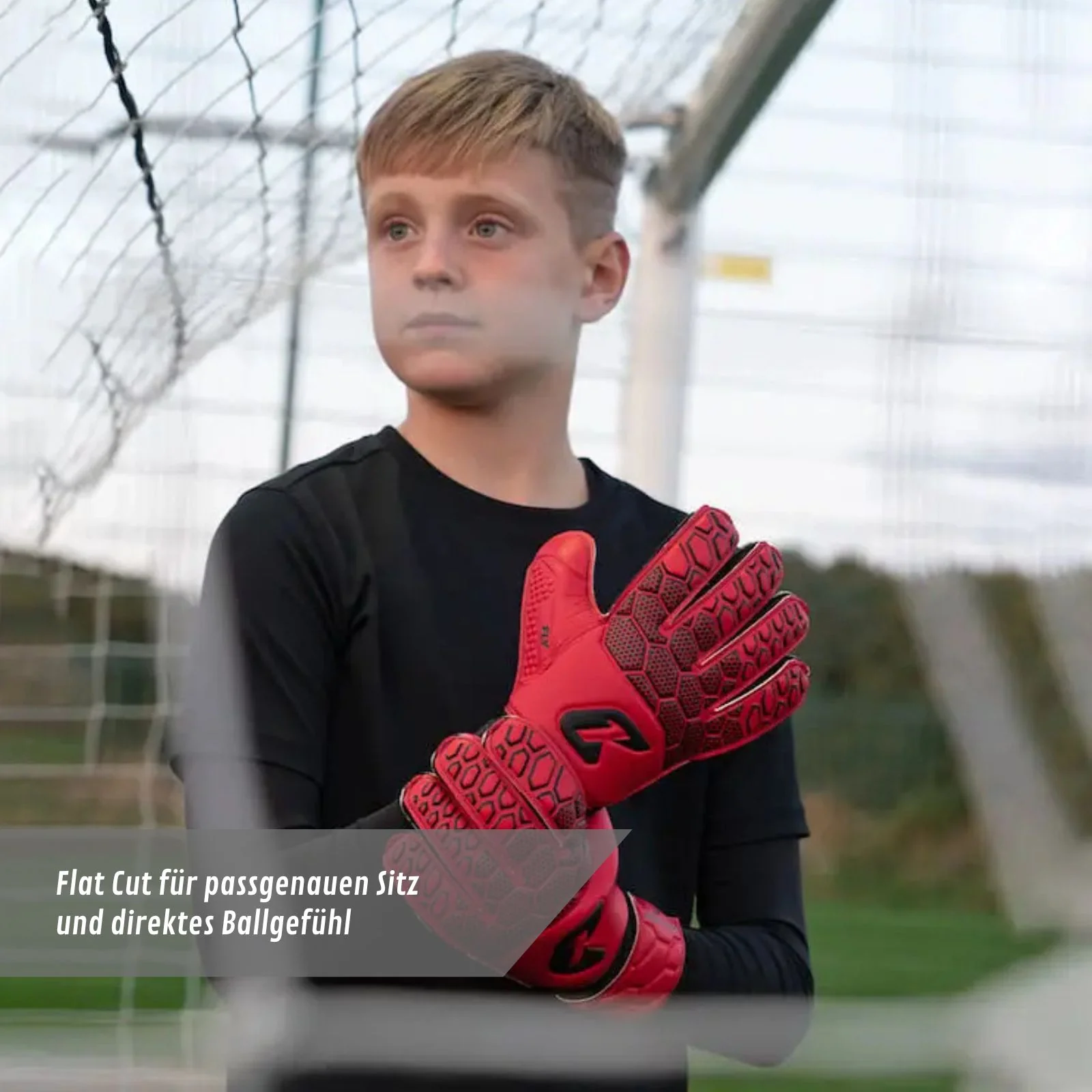 Fussballhandschuhe Fly Kids Red Soul Gr. 5 Torwart Goalie Handschuhe - Image 5