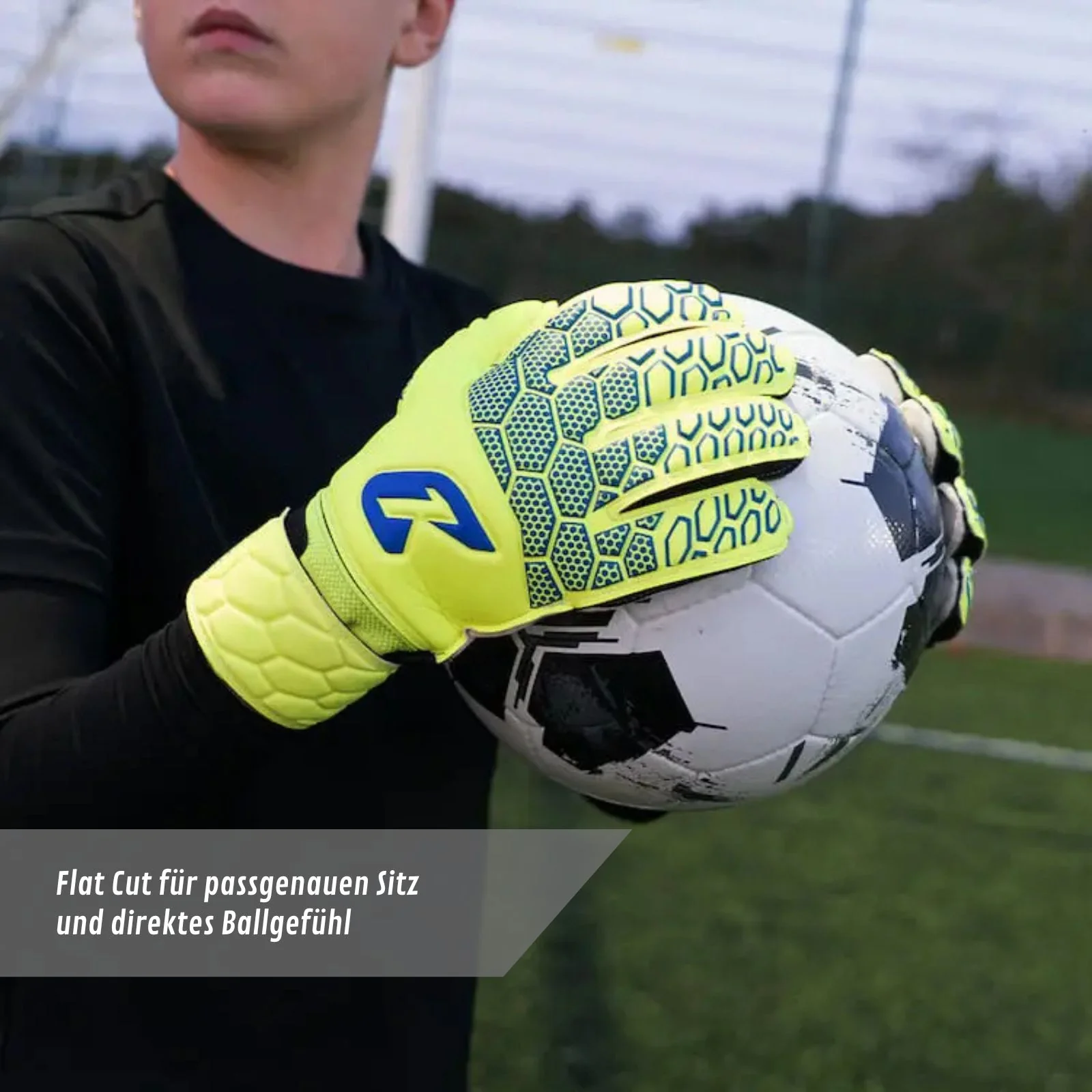 Fussballhandschuhe Fly Kids Yellow Soul Gr. 7 Torwart Goalie Handschuhe - Image 5