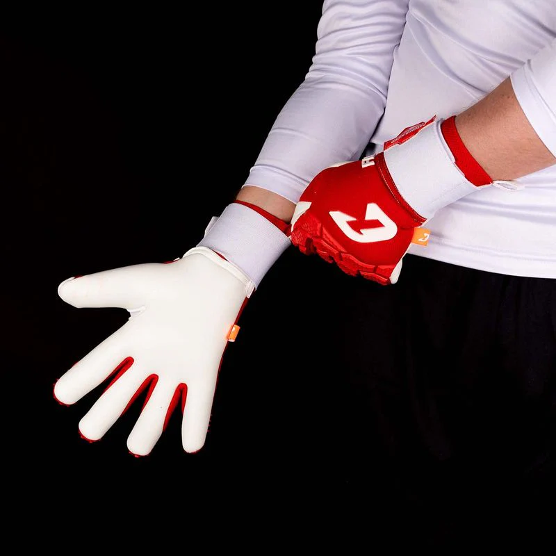 Fussballhandschuhe Fly Red Soul Gr. 9.5 Rot Torwart Keeper Goalie Handschuhe - Image 5