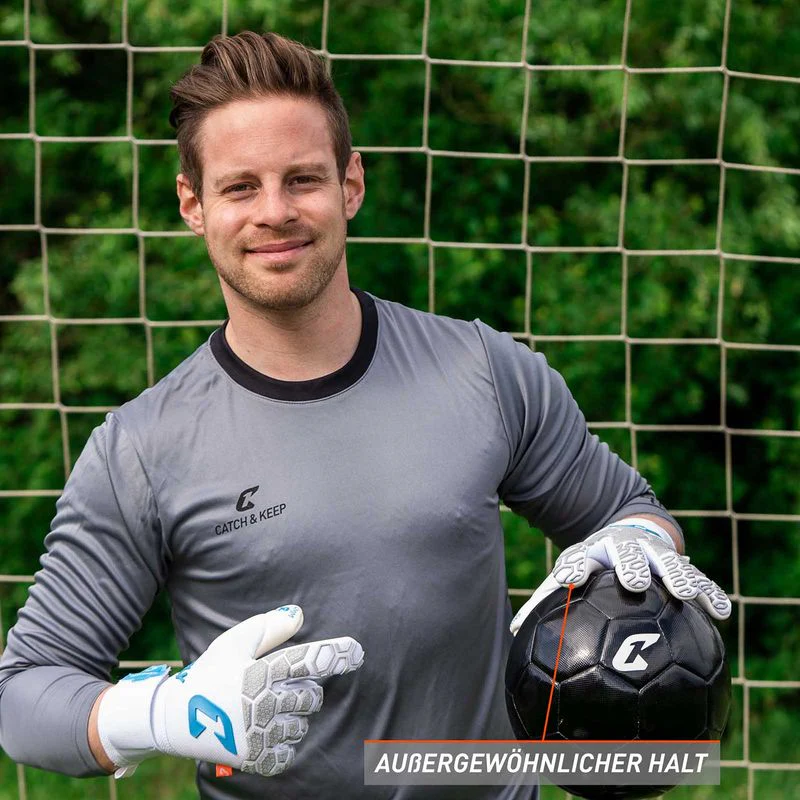 Fussballhandschuhe Fly White Soul Gr. 11 Weiss Torwart Keeper Goalie Handschuhe - Image 3