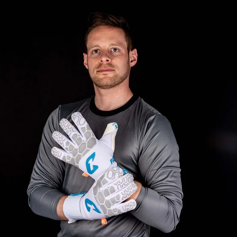 Fussballhandschuhe Fly White Soul Gr. 12 Weiss Torwart Keeper Goalie Handschuhe - Image 5