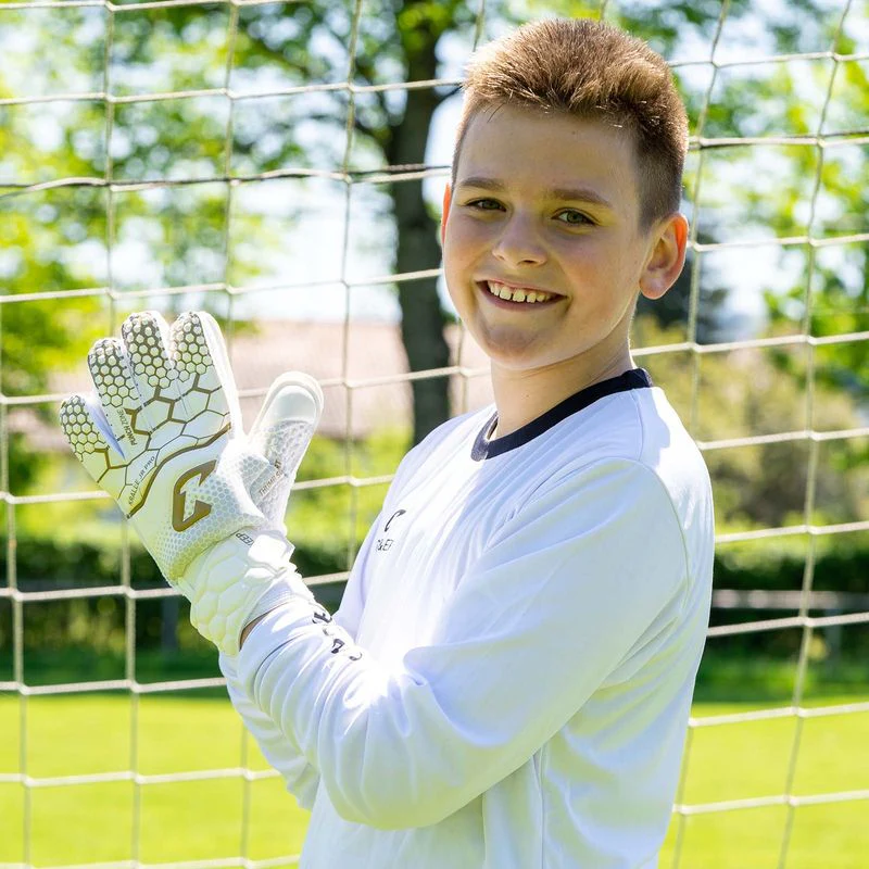 Fussballhandschuhe Kralle Junior Pro 3.0 Gr. 3 Golden Torwart Keeper Goalie Handschuhe - Image 5
