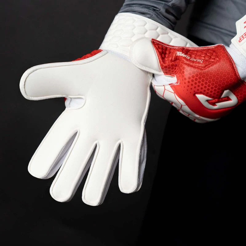 Fussballhandschuhe Kralle Junior Pro 3.0 Gr. 4 Rot Torwart Keeper Goalie Handschuhe - Image 4