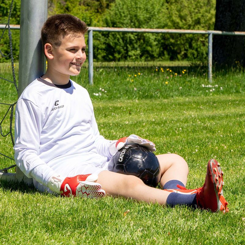 Fussballhandschuhe Kralle Junior Pro 3.0 Gr. 4 Rot Torwart Keeper Goalie Handschuhe - Image 6