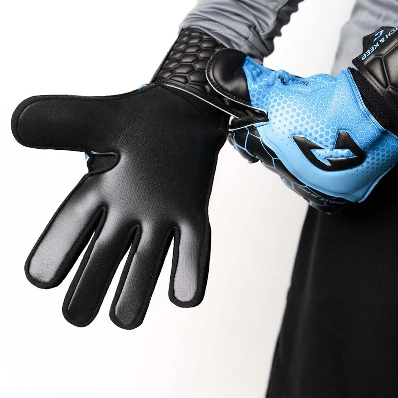 Fussballhandschuhe Kralle Junior Pro 3.0 Gr. 7 Blau Torwart Keeper Goalie Handschuhe - Image 4