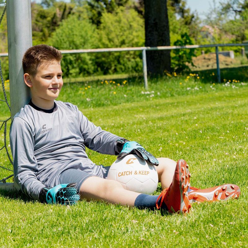 Fussballhandschuhe Kralle Junior Pro 3.0 Gr. 7 Blau Torwart Keeper Goalie Handschuhe - Image 6