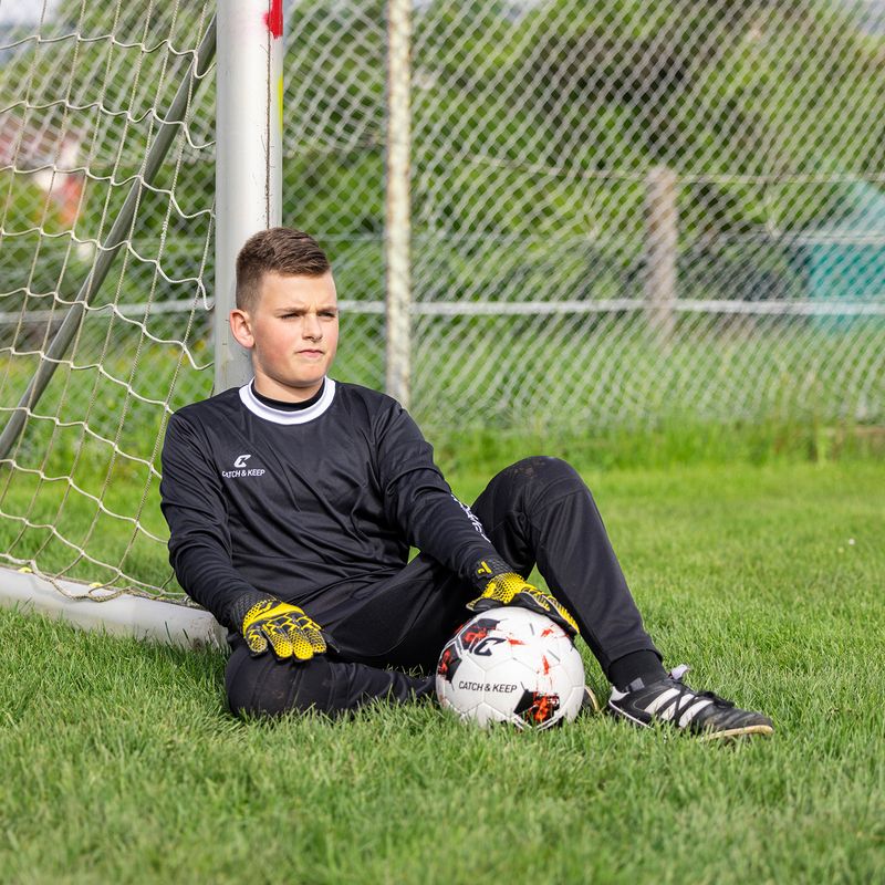 Fussballhandschuhe Kralle Protector Gr. 4 Gelb Torwart Keeper Goalie Handschuhe - Image 6