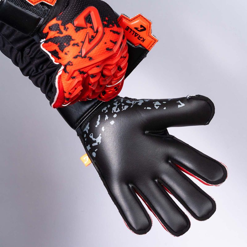 Fussballhandschuhe Kralle Splash Gr. 5 Rot Torwart Keeper Goalie Handschuhe - Image 3