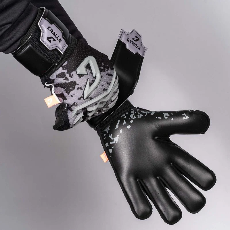 Fussballhandschuhe Kralle Splash Gr. 6 Grau Torwart Keeper Goalie Handschuhe - Image 3