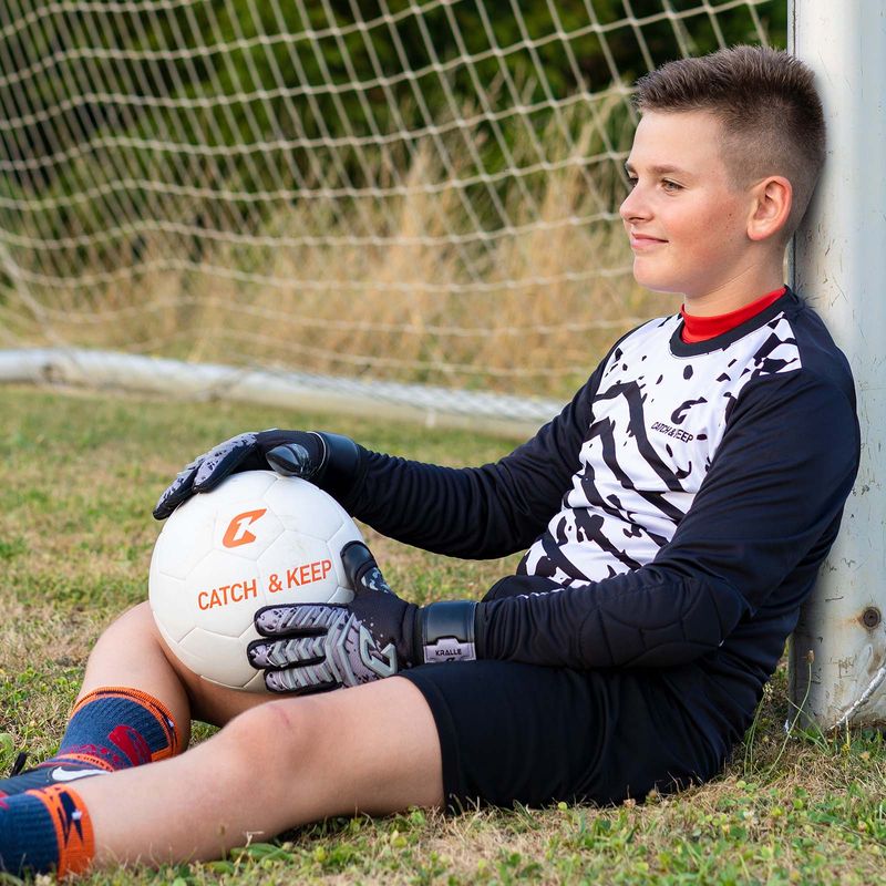 Fussballhandschuhe Kralle Splash Gr. 6 Grau Torwart Keeper Goalie Handschuhe - Image 5