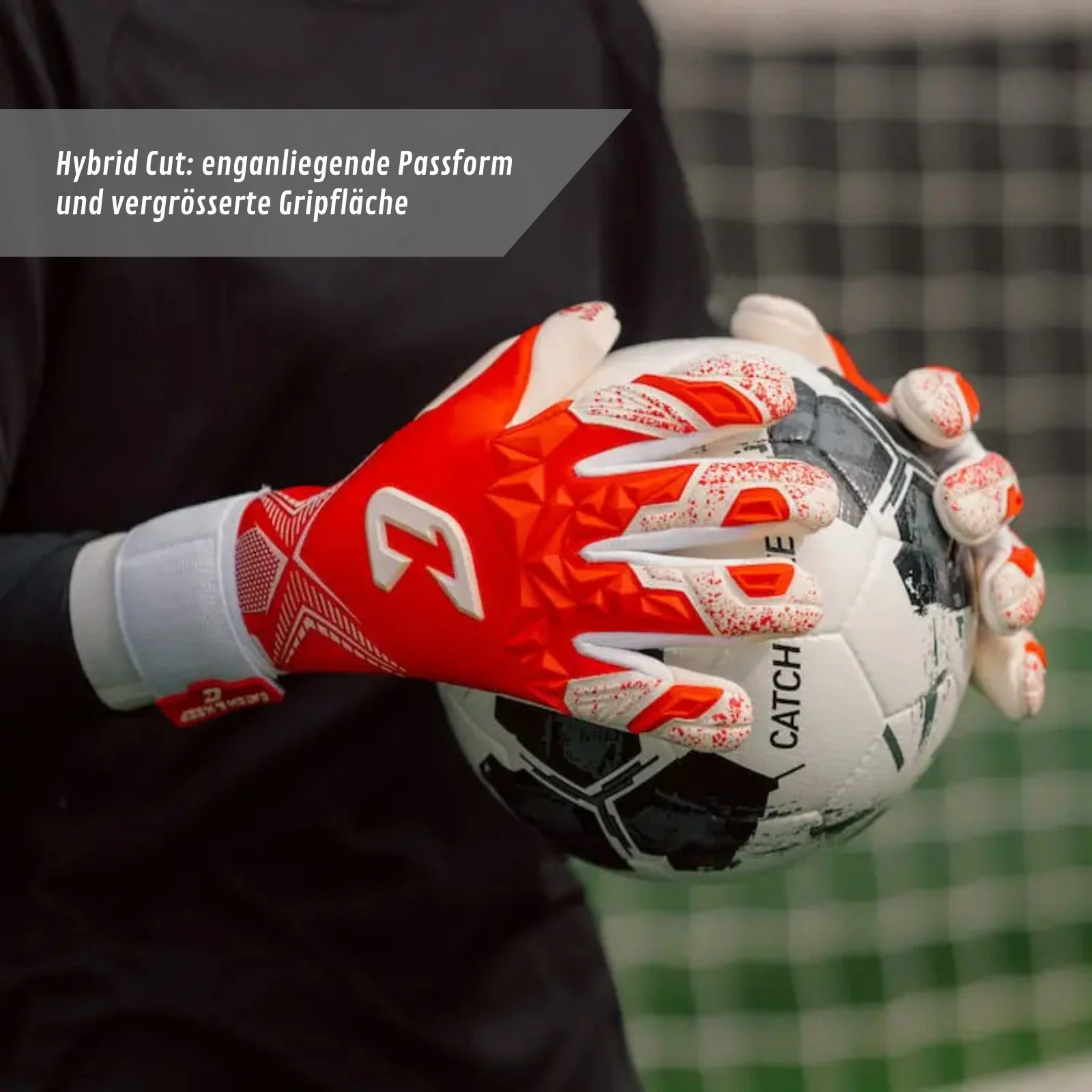 Fussballhandschuhe Pulse X Red Gr. 6 Torwart Goalie Handschuhe - Image 5