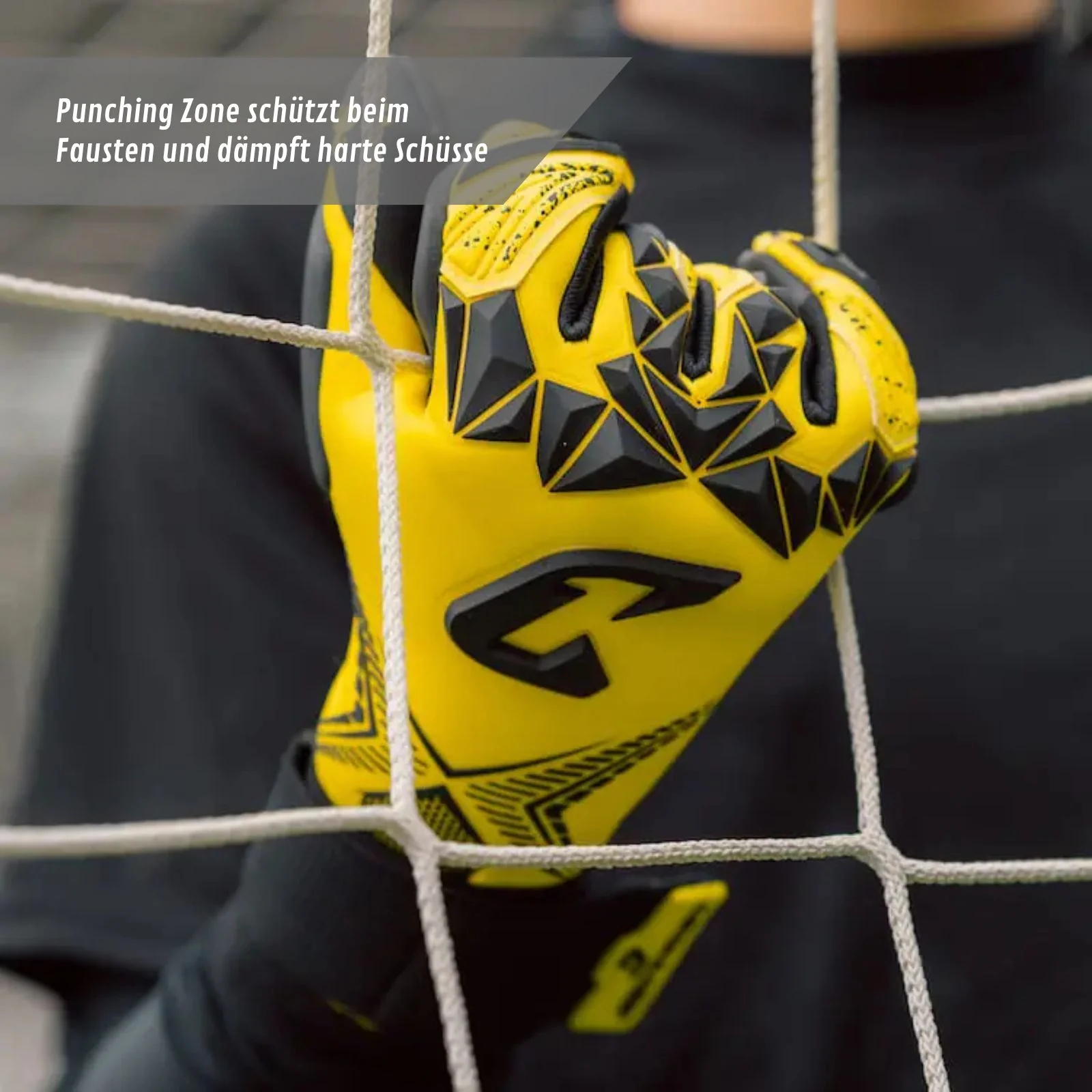 Fussballhandschuhe Pulse X Yellow Gr. 10 Torwart Goalie Handschuhe - Image 3