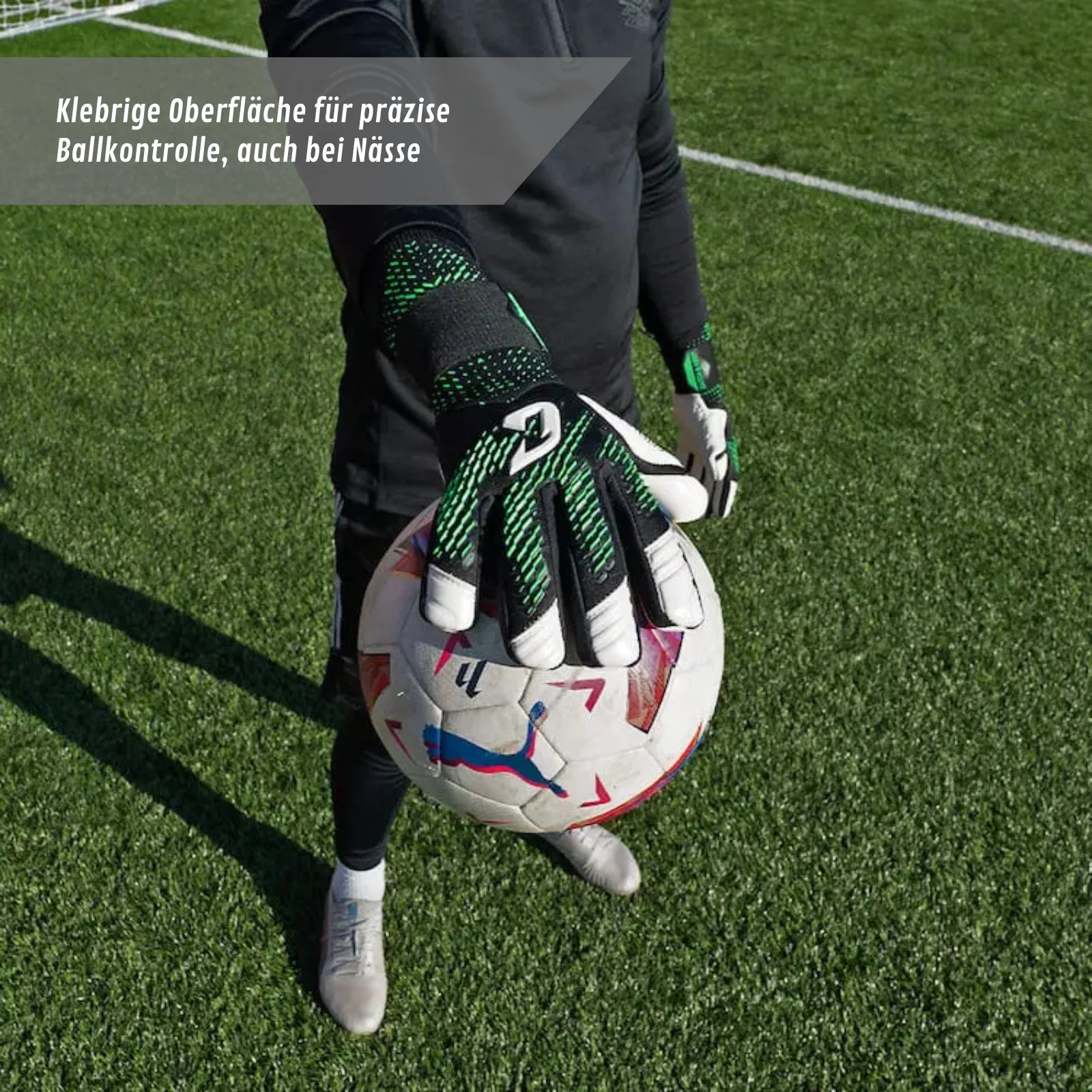 Fussballhandschuhe Revolution Green Gr. 10 Torwart Goalie Handschuhe - Image 4