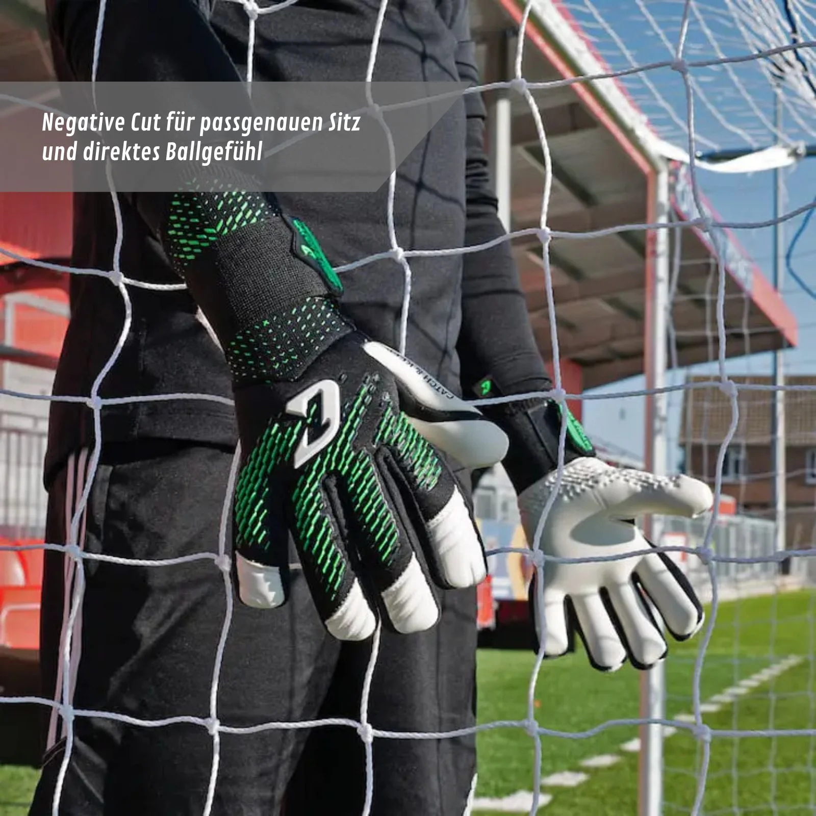 Fussballhandschuhe Revolution Green Gr. 10 Torwart Goalie Handschuhe - Image 5
