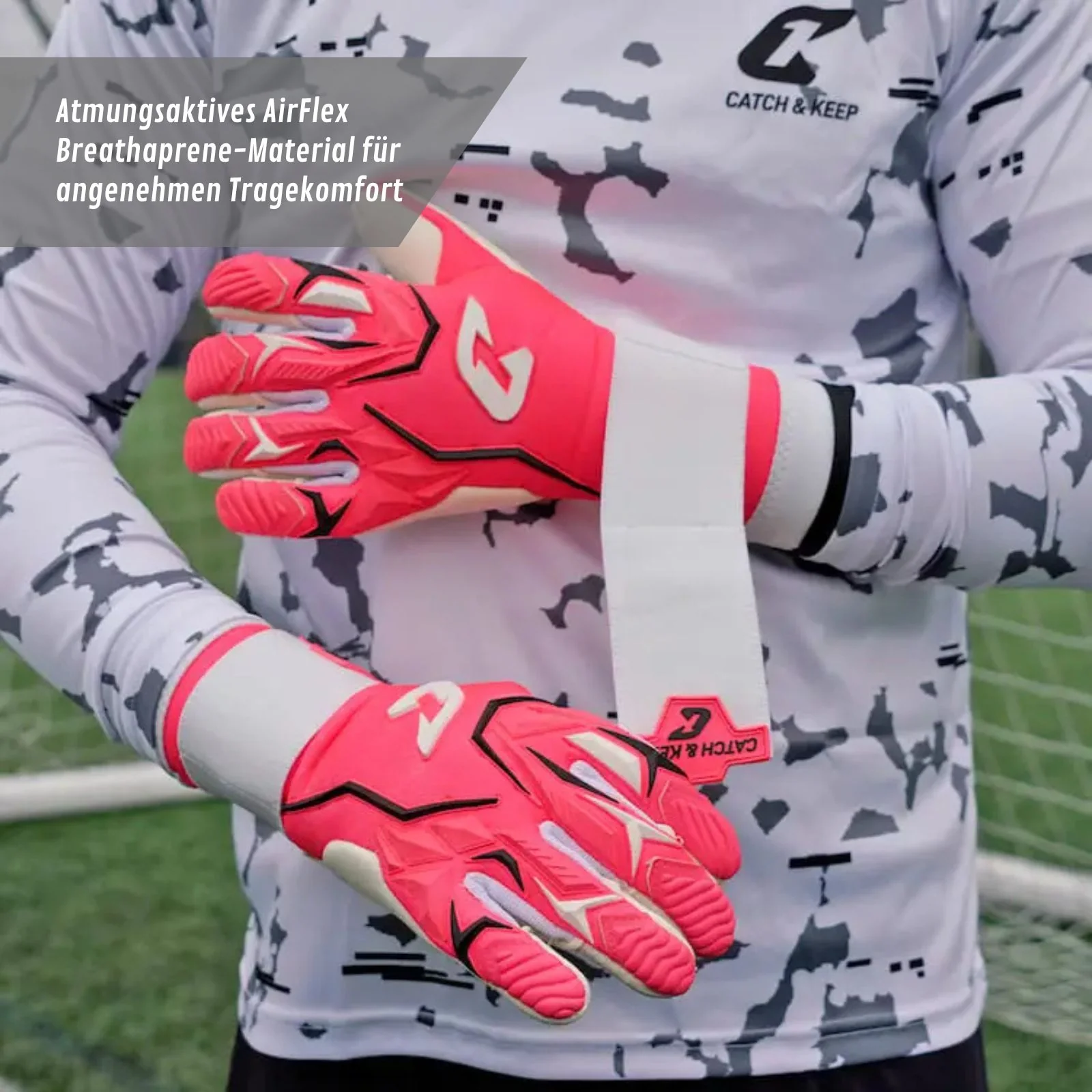 Fussballhandschuhe ViVor Crazy Orange Gr. 11 Torwart Goalie Handschuhe - Image 3