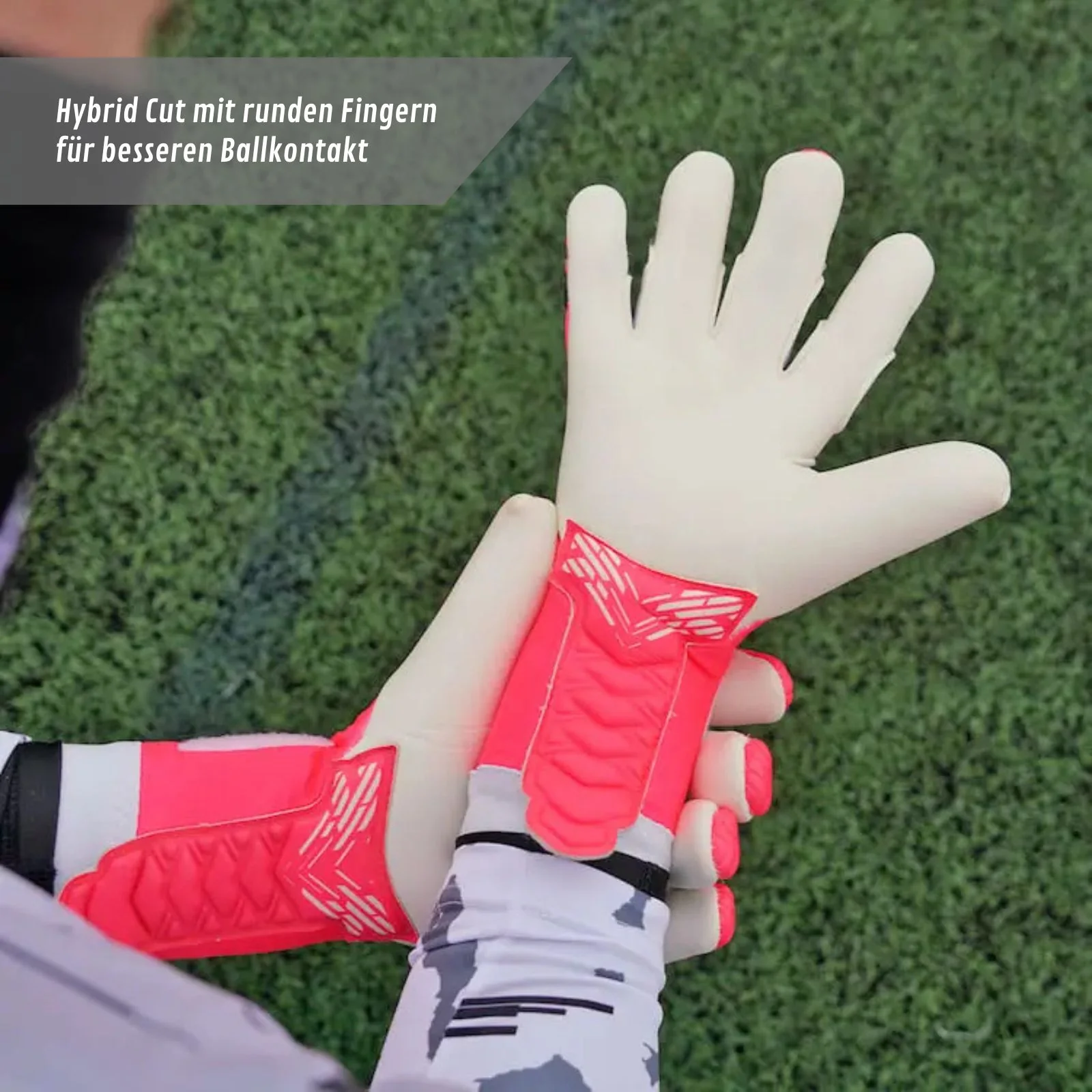 Fussballhandschuhe ViVor Crazy Orange Gr. 9.5 Torwart Goalie Handschuhe - Image 4