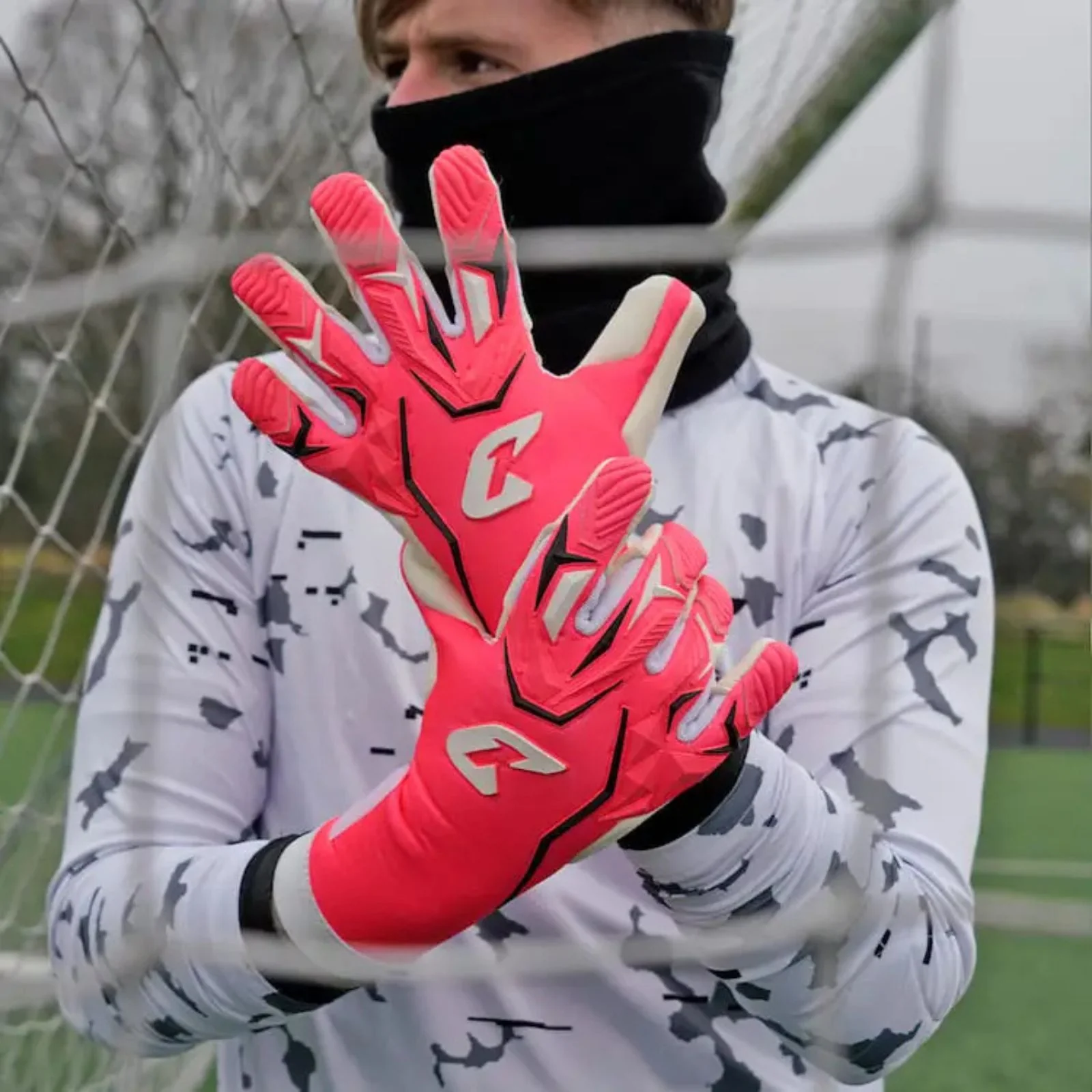 Fussballhandschuhe ViVor Crazy Orange Gr. 9.5 Torwart Goalie Handschuhe - Image 7