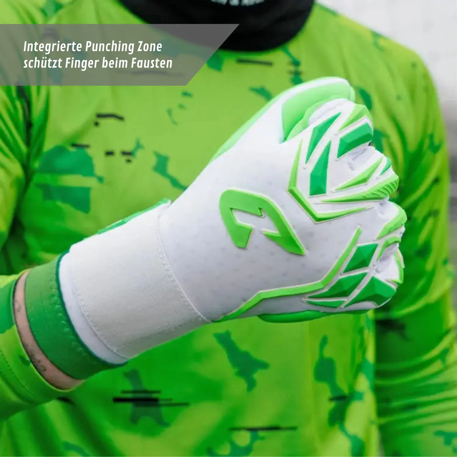 Fussballhandschuhe ViVor Freaky Green Gr. 9 Torwart Goalie Handschuhe - Image 6