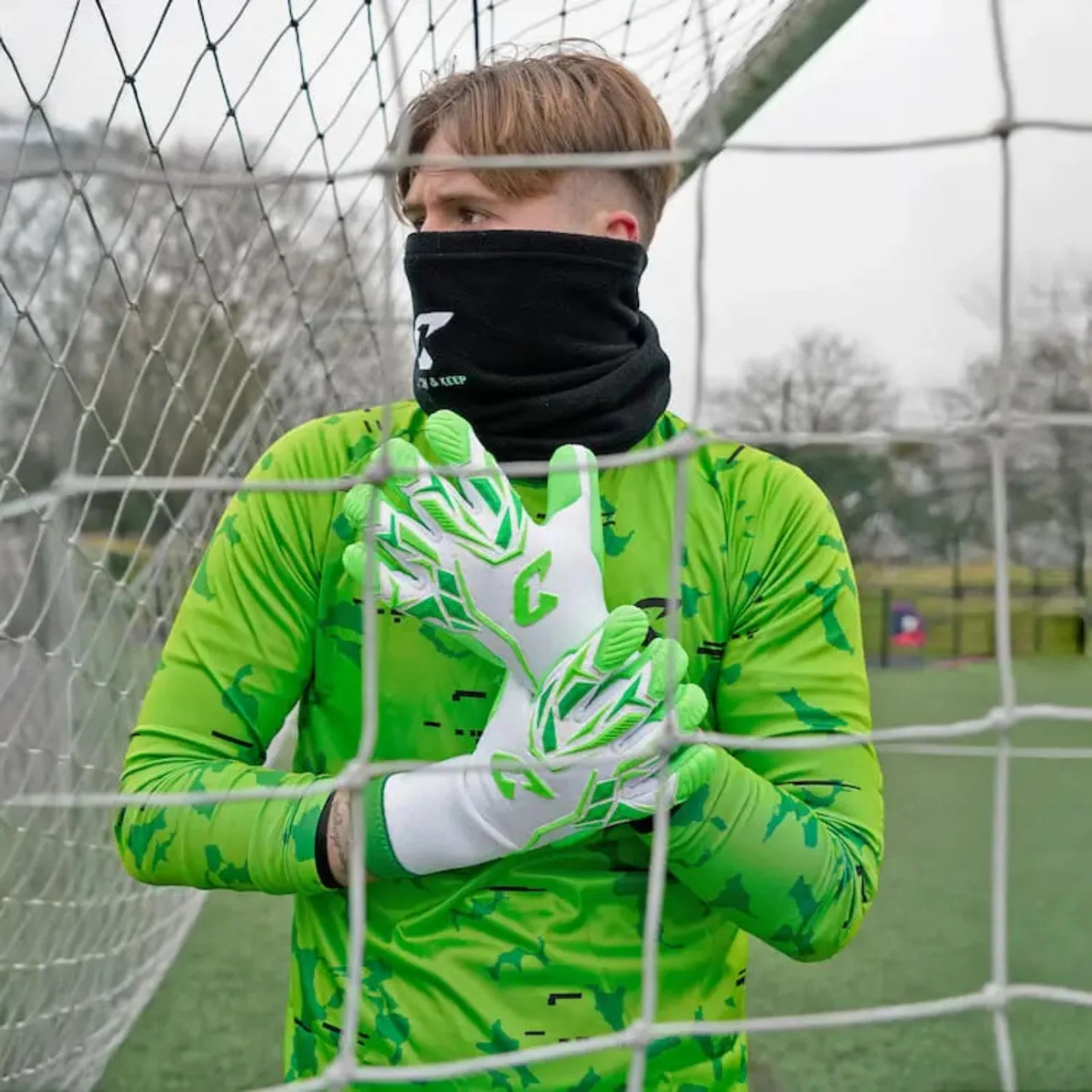 Fussballhandschuhe ViVor Freaky Green Gr. 9 Torwart Goalie Handschuhe - Image 7