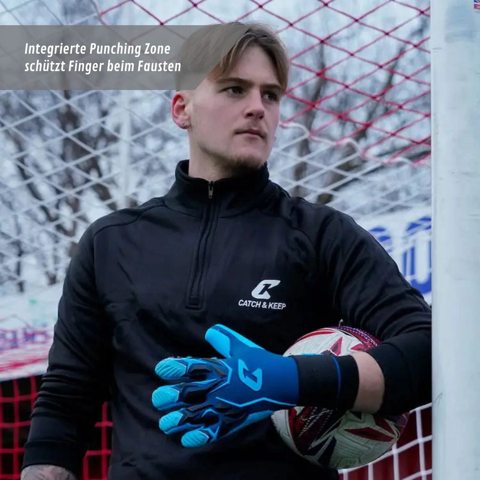Fussballhandschuhe ViVor Rainy Blue Gr. 9 Torwart Goalie Handschuhe - Image 6