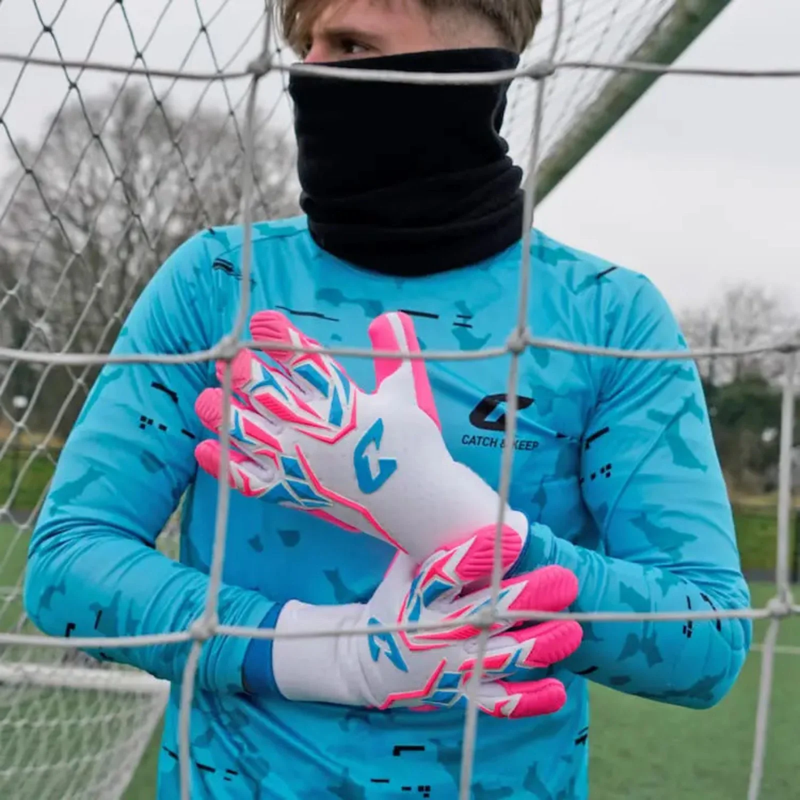 Fussballhandschuhe ViVor Wild Pink Gr. 9.5 Torwart Goalie Handschuhe - Image 7