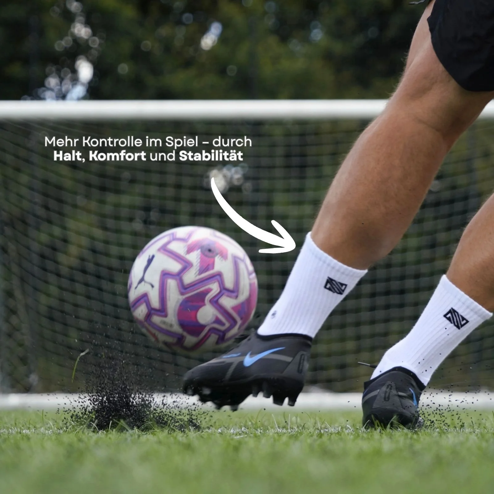 Fussballsocken Gr. 31-35 Sportstrümpfe GripSoxx SE Weiss - Image 4