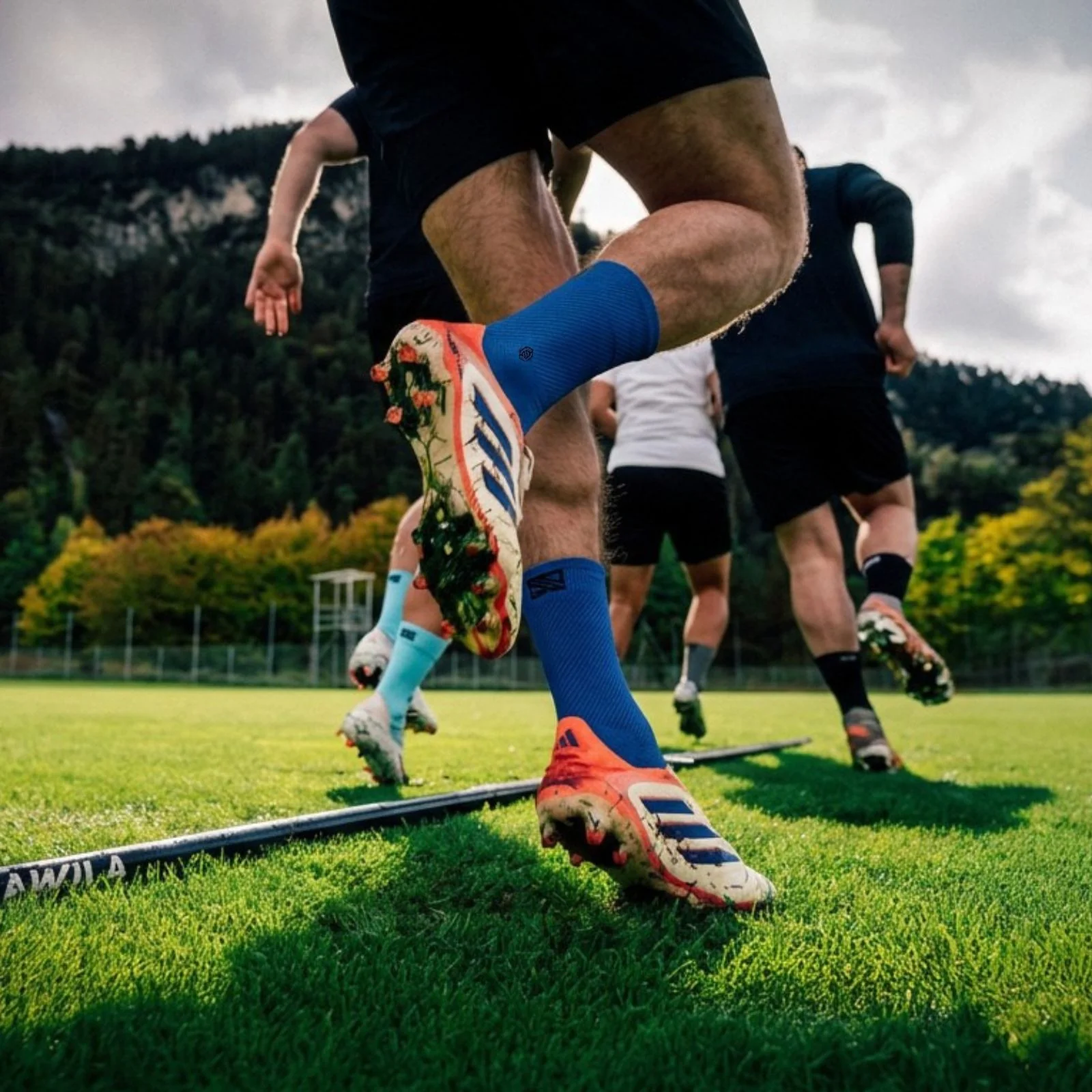 Fussballsocken Gr. 36-41 Sportstrümpfe GripSoxx NX Blau - Image 8