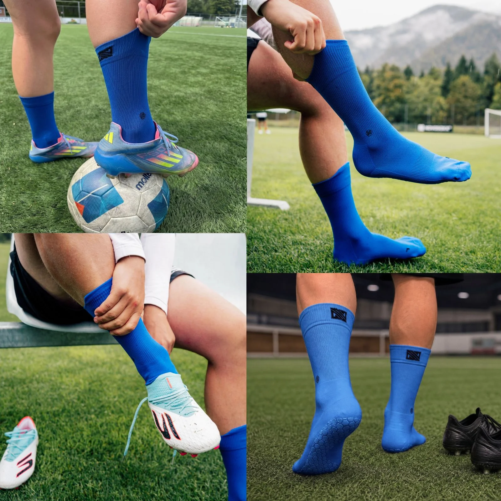 Fussballsocken Gr. 42-47 Sportstrümpfe GripSoxx NX Blau - Image 5