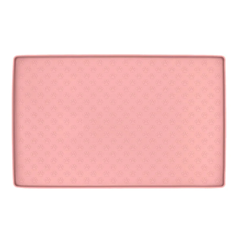 Futternapfunterlage aus Silikon Bodenschoner Hundefutterunterlage Pink - Image 2