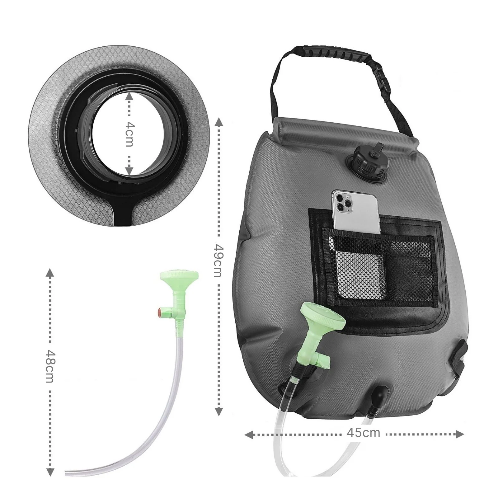 Gartendusche Duschtasche Aufheizbare Outdoor-Dusche - Image 5