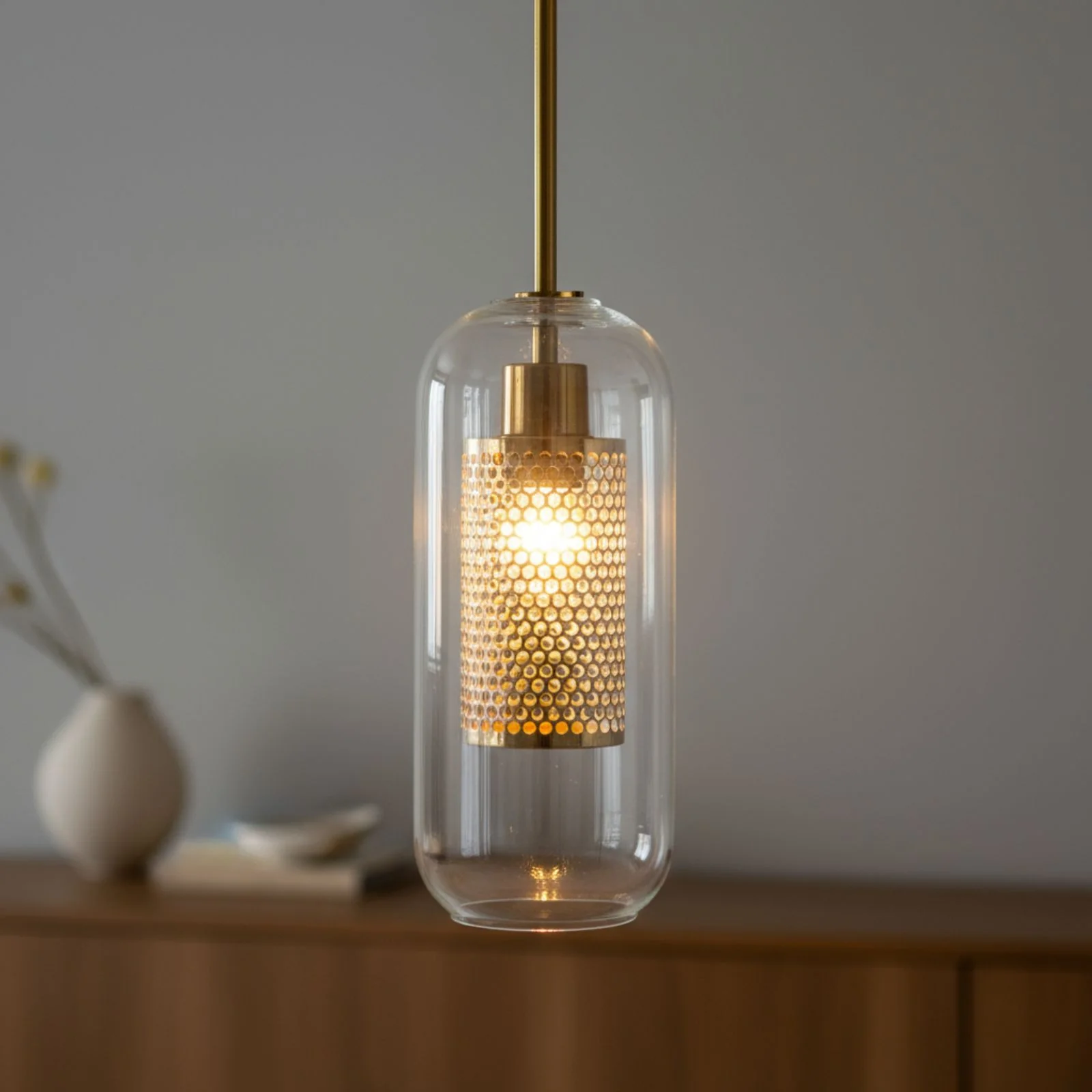 Glas-Deckenleuchte Pendelleuchte Hängelampe Deckenlampe Hängeleuchte - Image 2