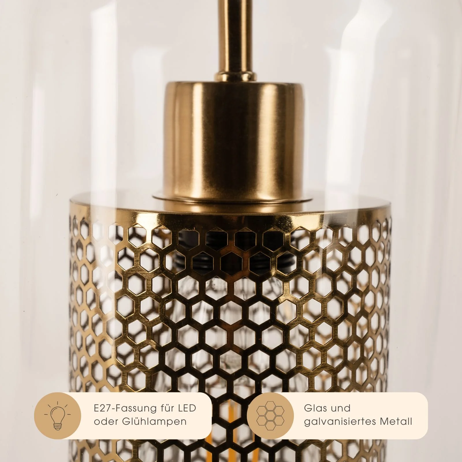 Glas-Deckenleuchte Pendelleuchte Hängelampe Deckenlampe Hängeleuchte - Image 4