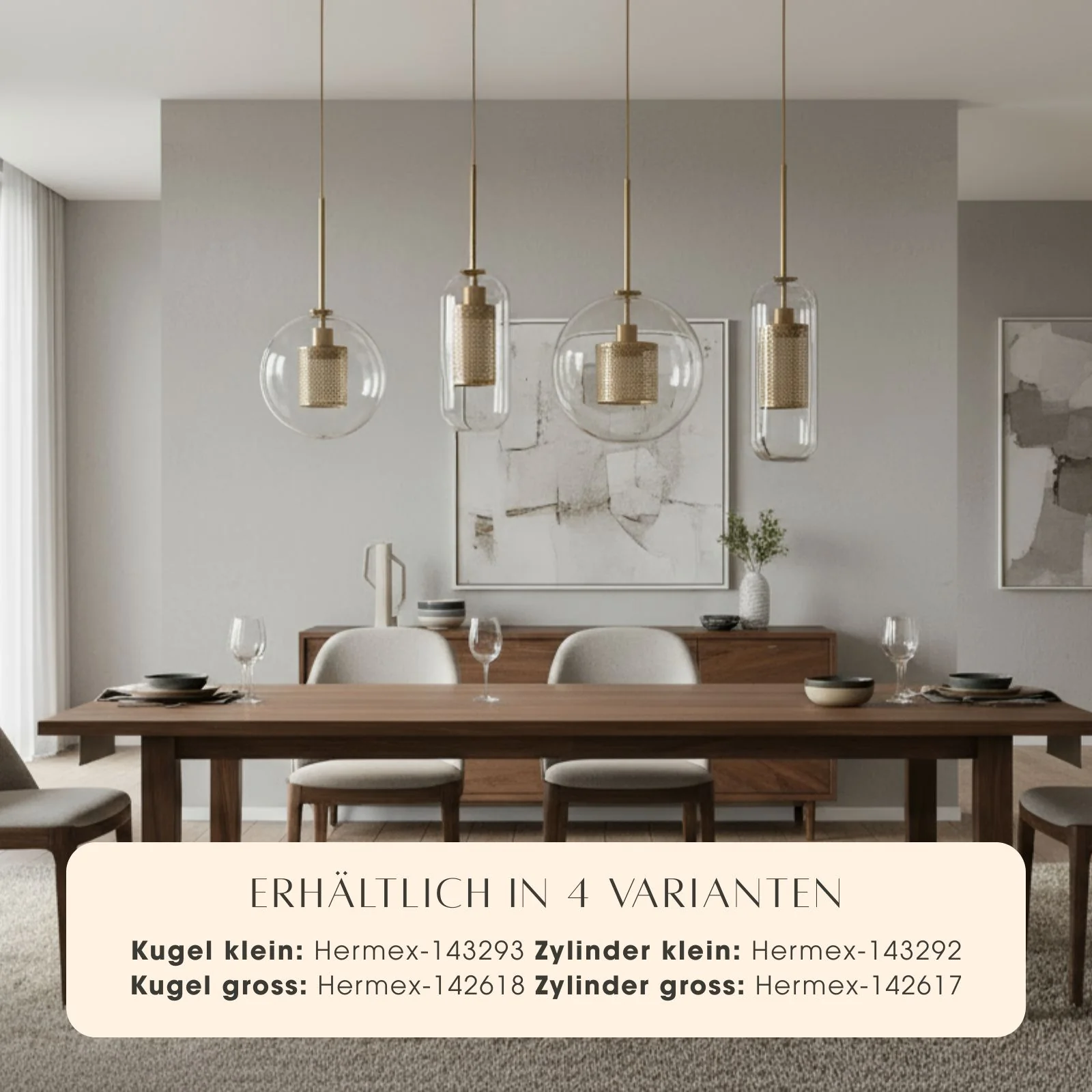 Glas-Deckenleuchte Pendelleuchte Hängelampe Deckenlampe Hängeleuchte - Image 9