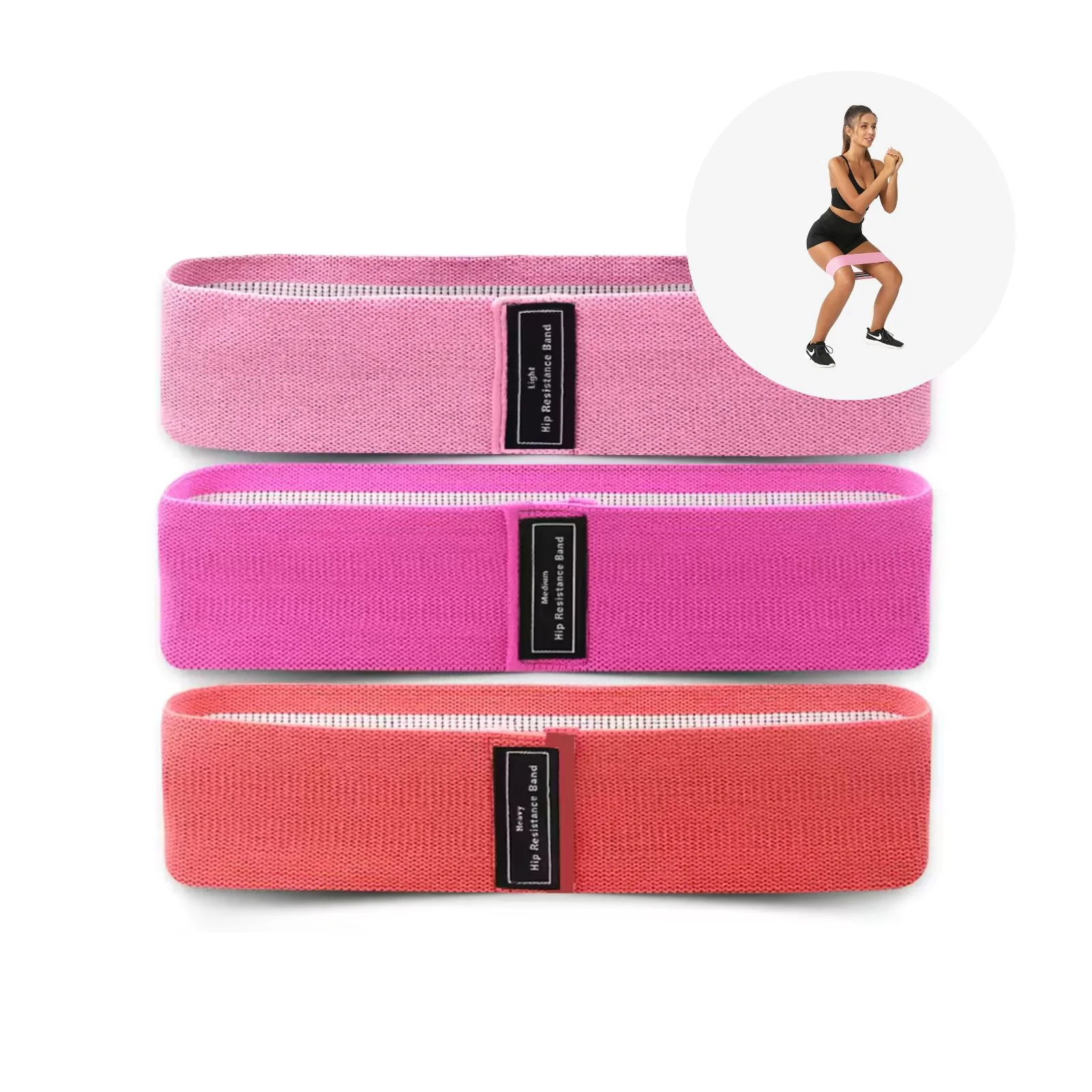 Glute-Band Hip-Resistance-Band Trainingsband Booty-Band Fitnessband