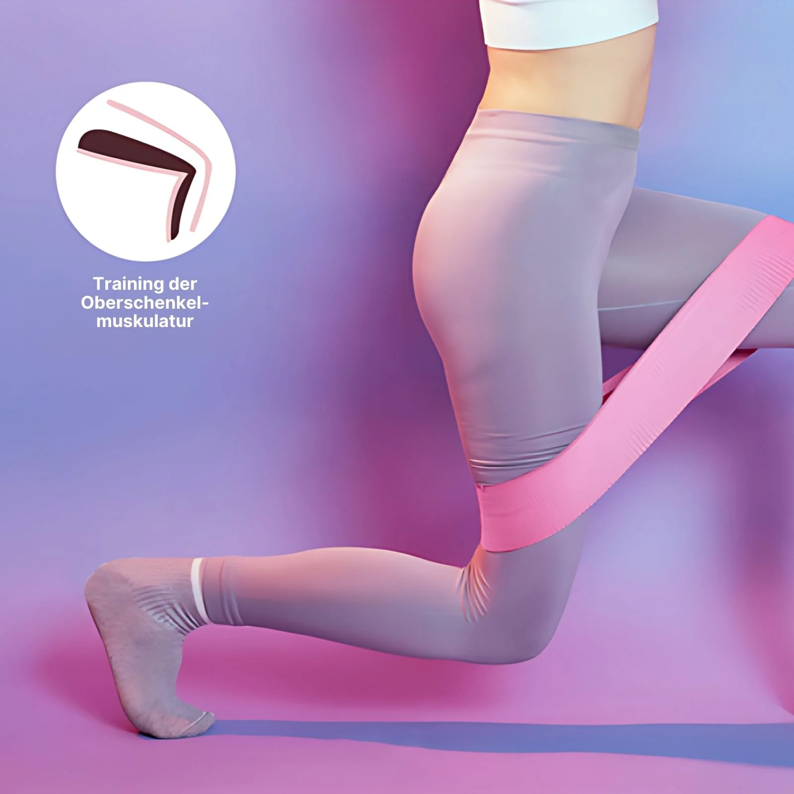 Glute-Band Hip-Resistance-Band Trainingsband Booty-Band Fitnessband - Image 8