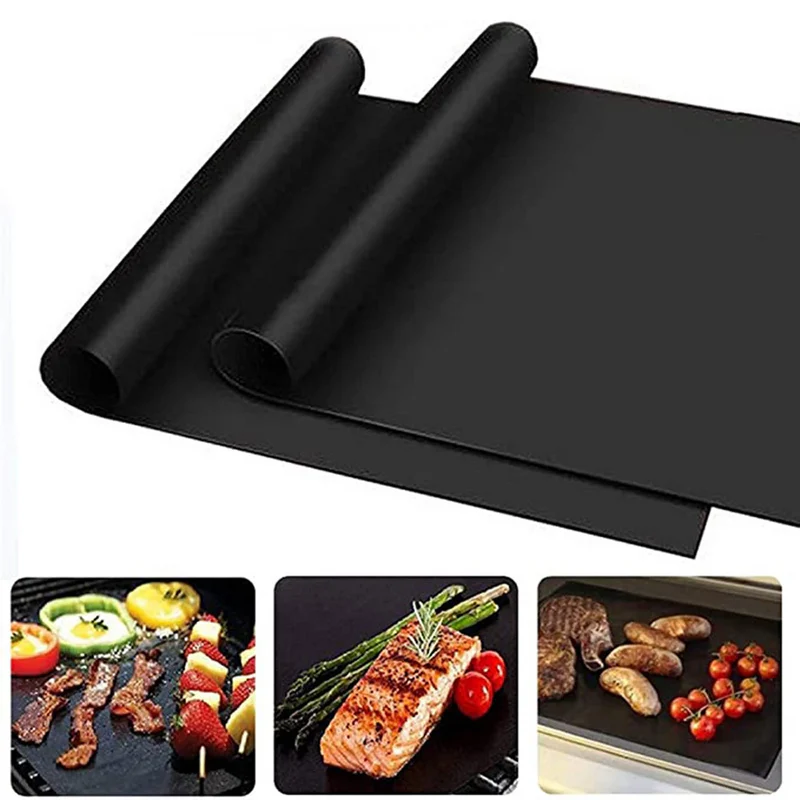 Grillmatte Antihaft Teflon BBQ feuerfest 2 Stück - Image 2