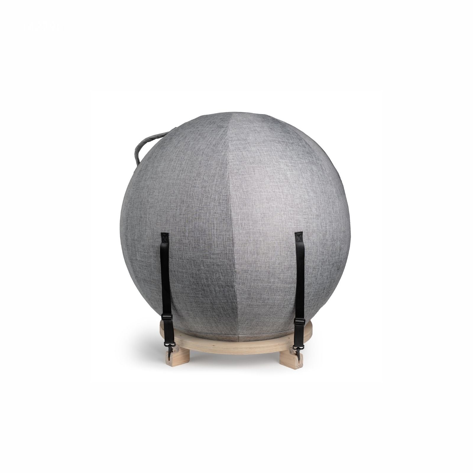 Gymnastikball mit Holz-Ballring und Schutzhülle Sitzball Fitnessball