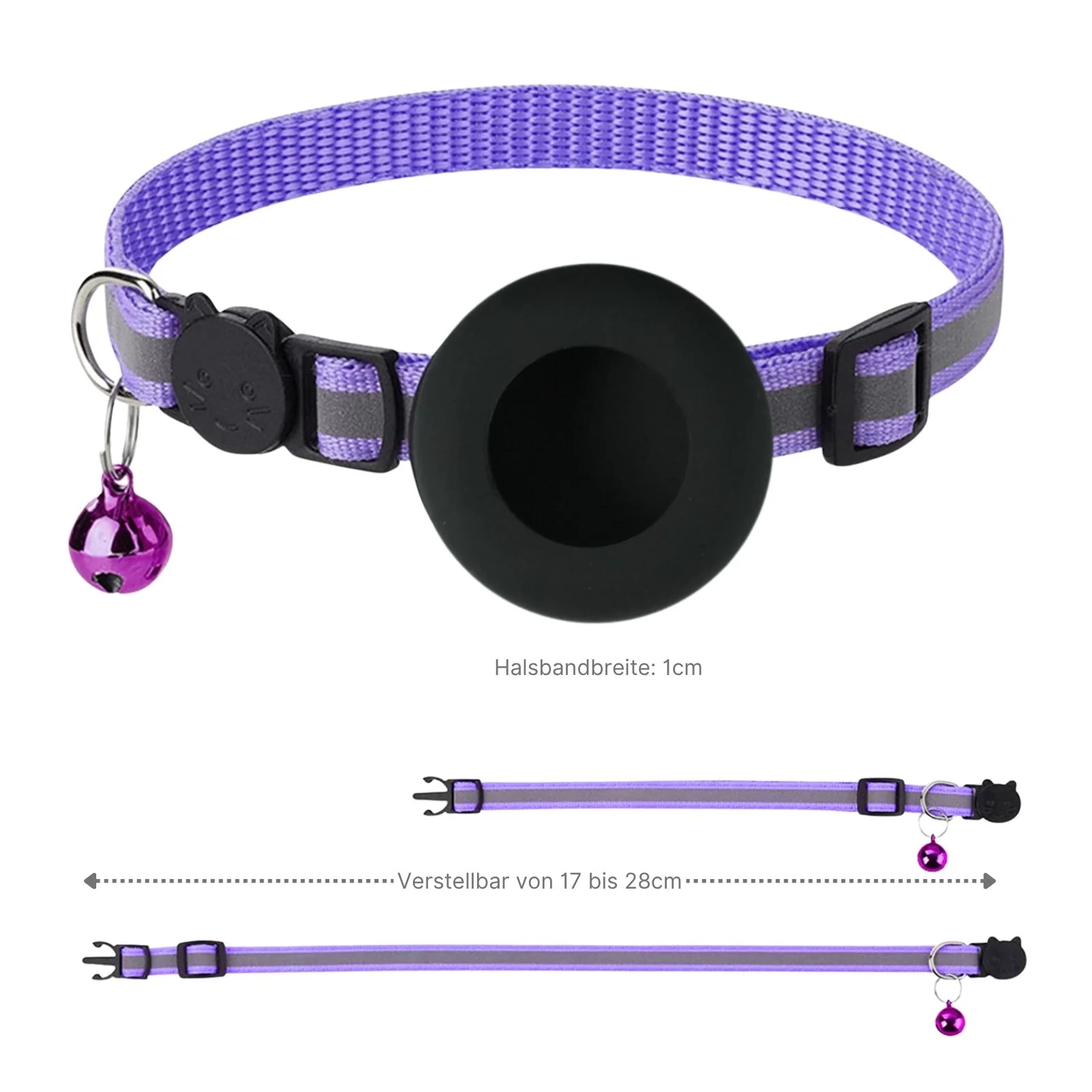 Halsband Katzenhalsband mit Airtag-Halterung Hundehalsband - Image 6