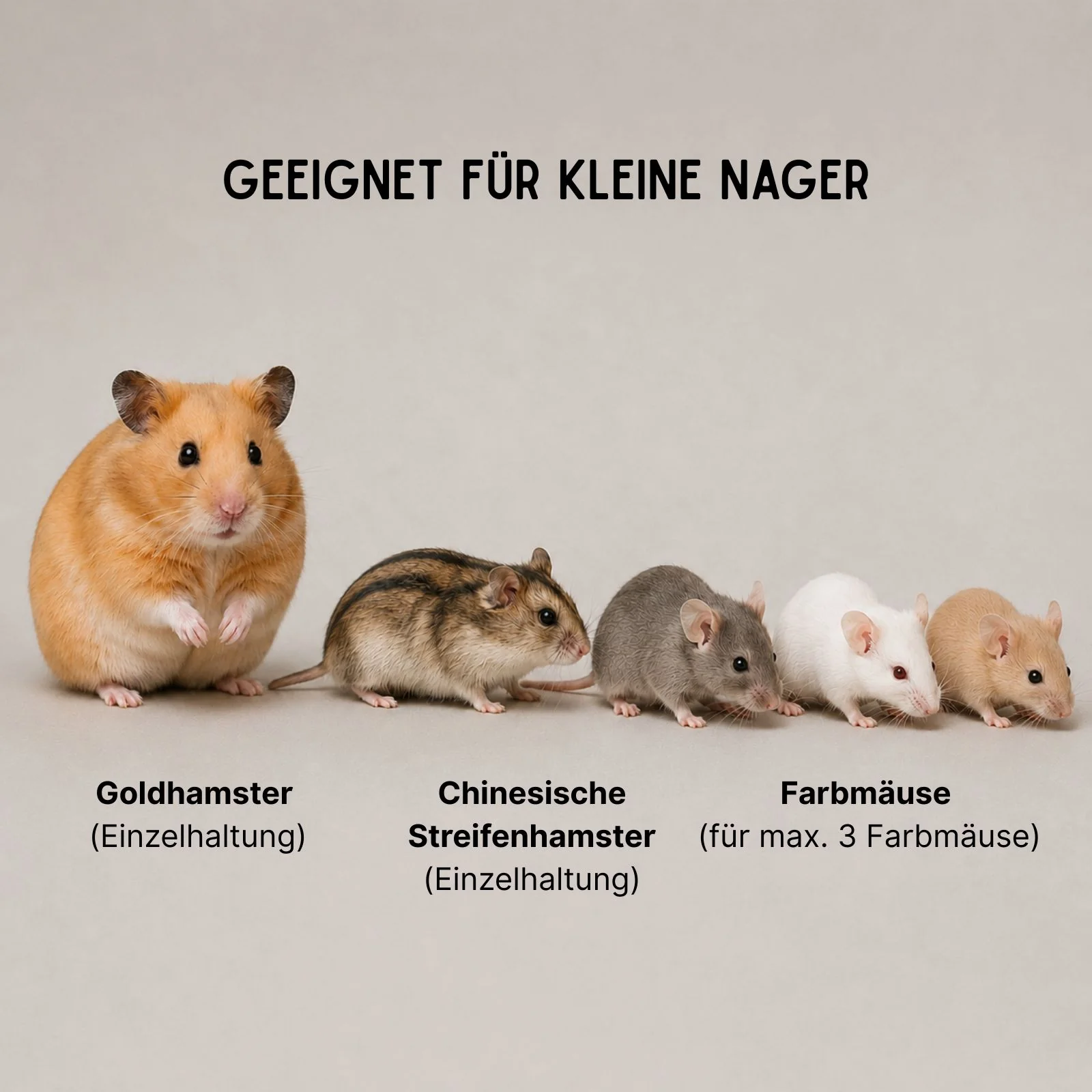 Hamster-Gehege Gr. L Kleintierkäfig für Hamster Mäuse Nager Nagarium - Image 7