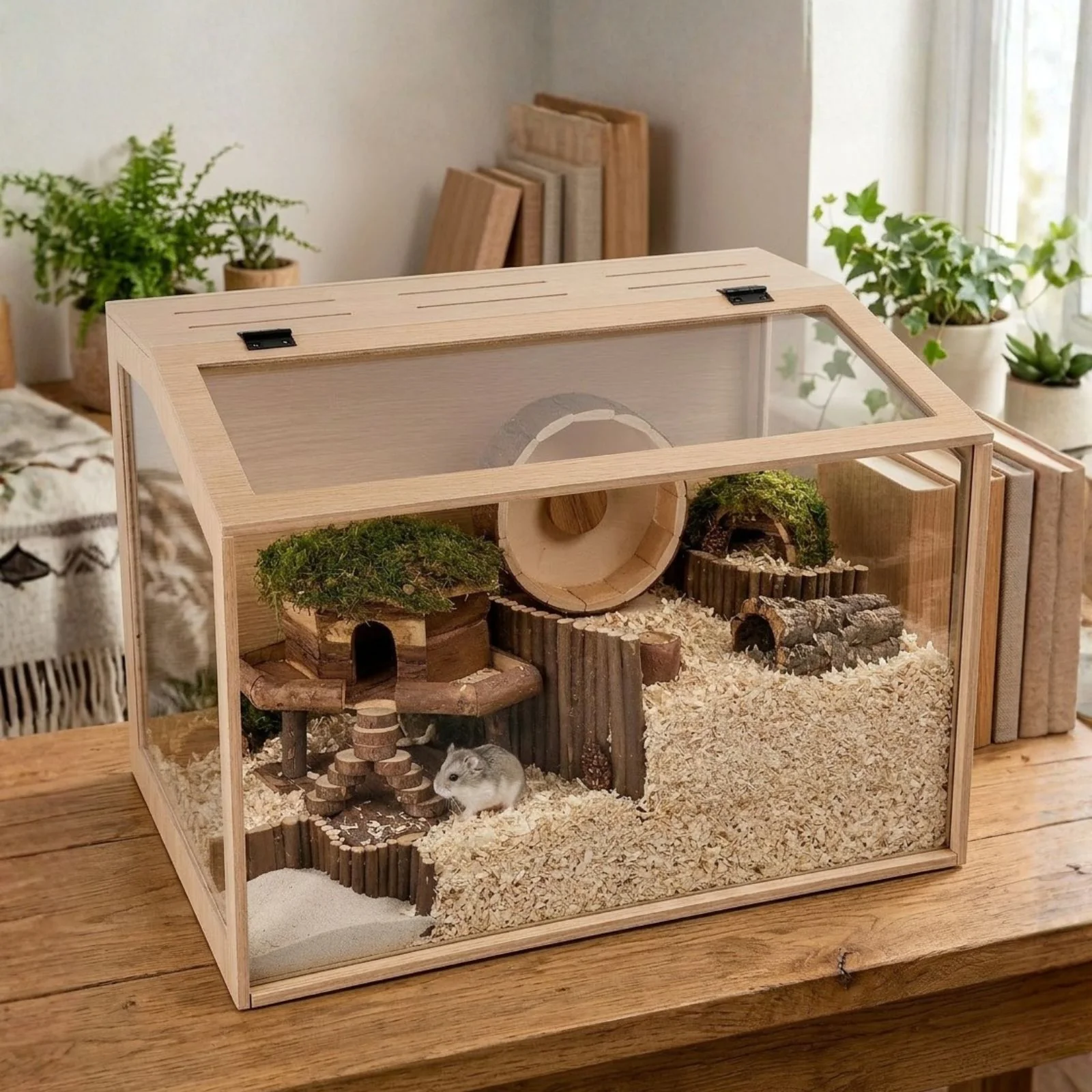 Hamster-Gehege Gr. M Nagarium Kleintierkäfig für Hamster Mäuse Nager - Image 10