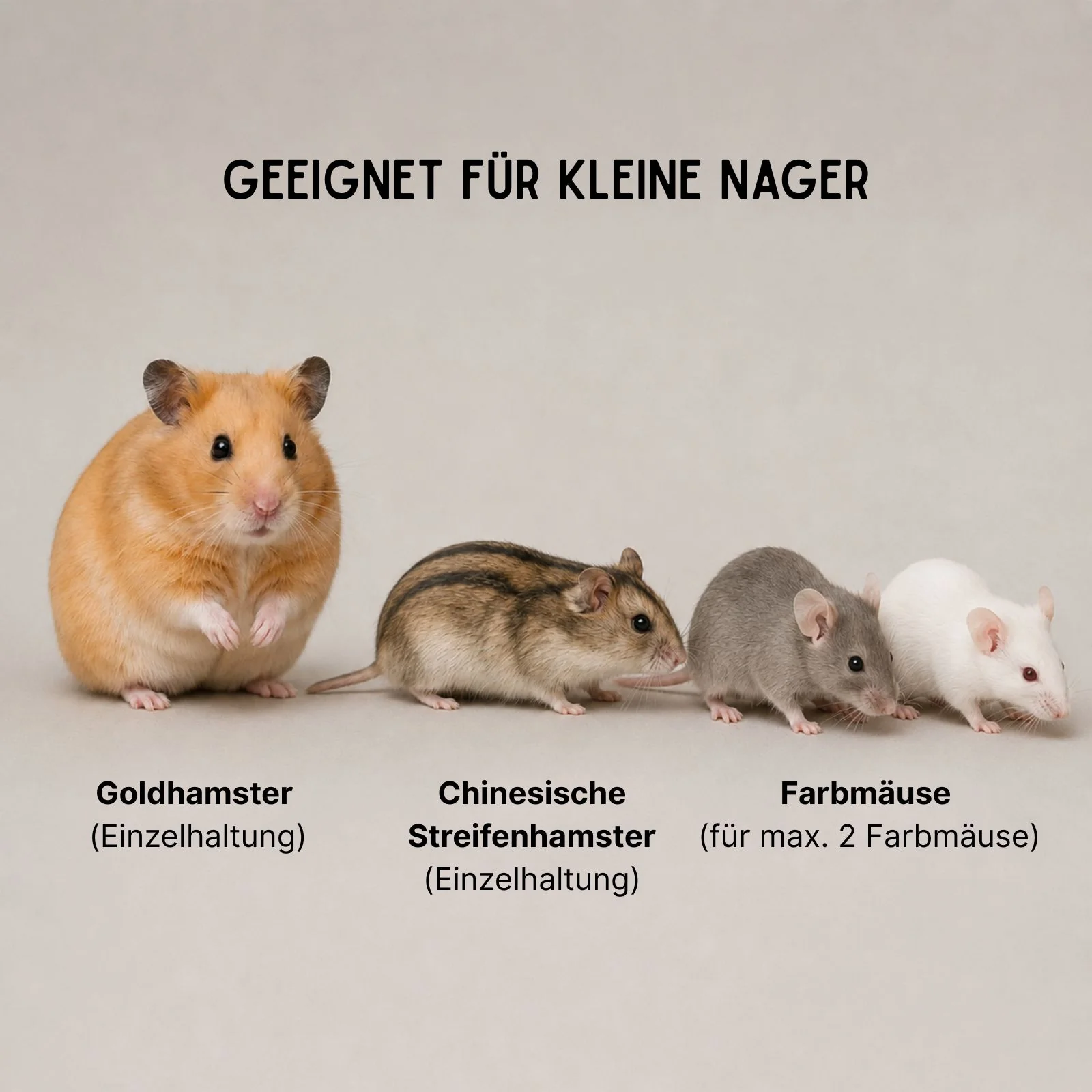 Hamster-Gehege Gr. M Nagarium Kleintierkäfig für Hamster Mäuse Nager - Image 7